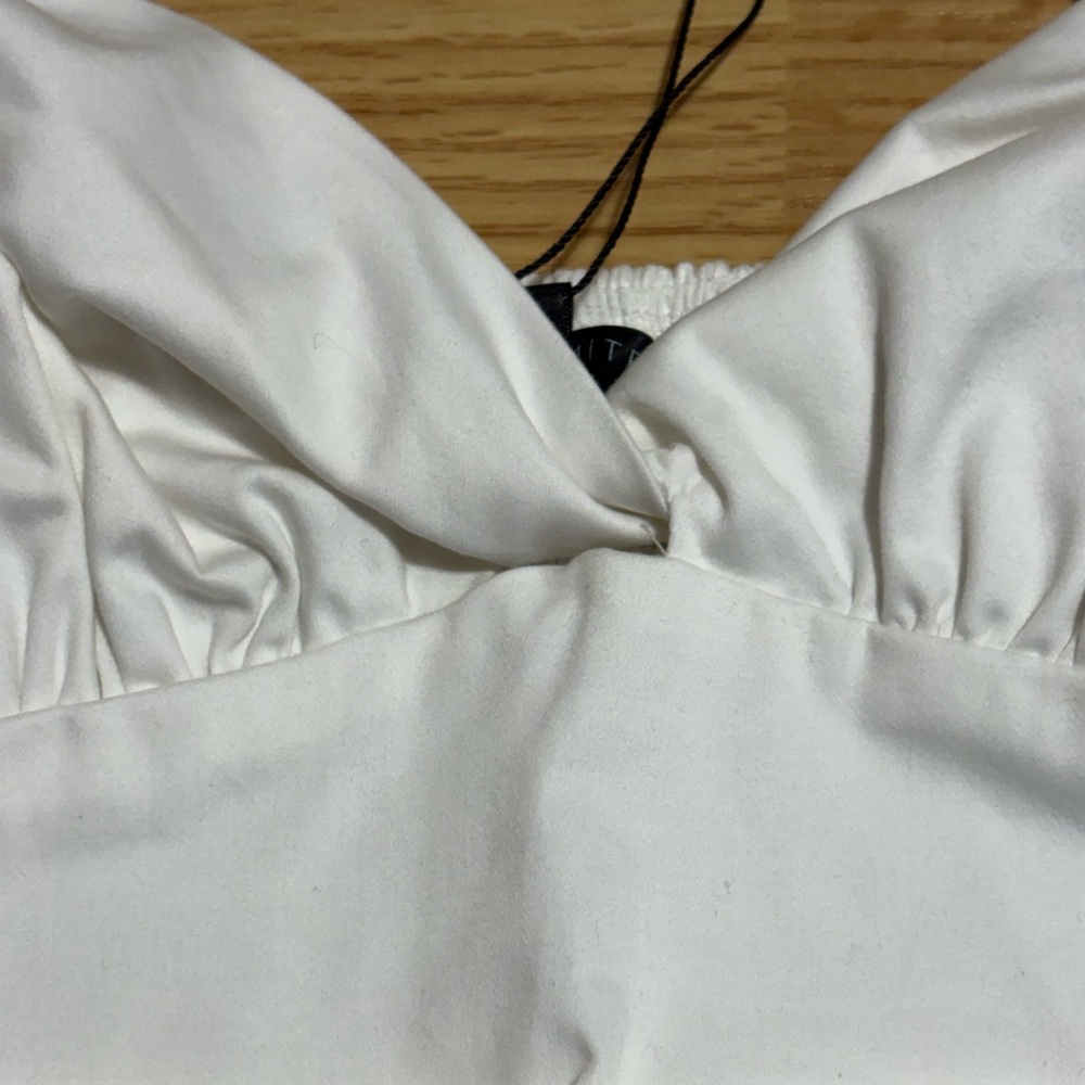 Dynamite White Ruched Top - Picture 4 of 7